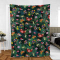 Video Game Characters Pattern Fleece Blanket