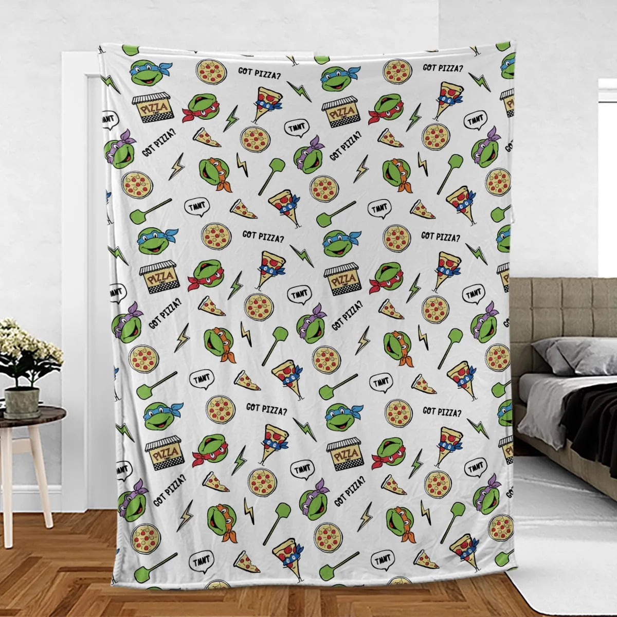 Got Pizza Teenage Mutant Ninja Turtles Fleece Blanket