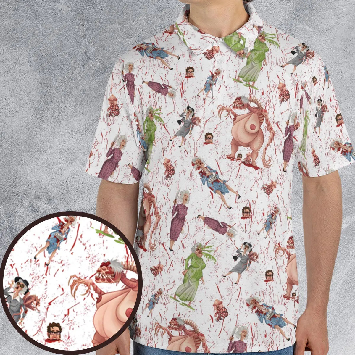 Braindead Dead Alive In North America AOP Men/Women Polo Shirt