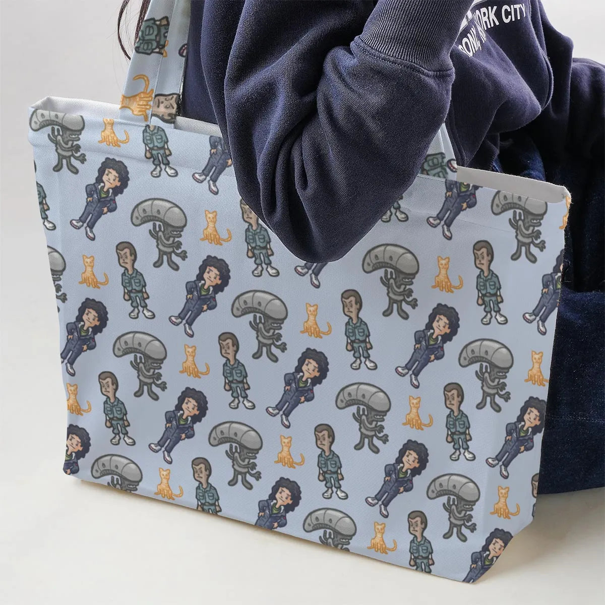 SciFi Chic Alien Large Tote Bag