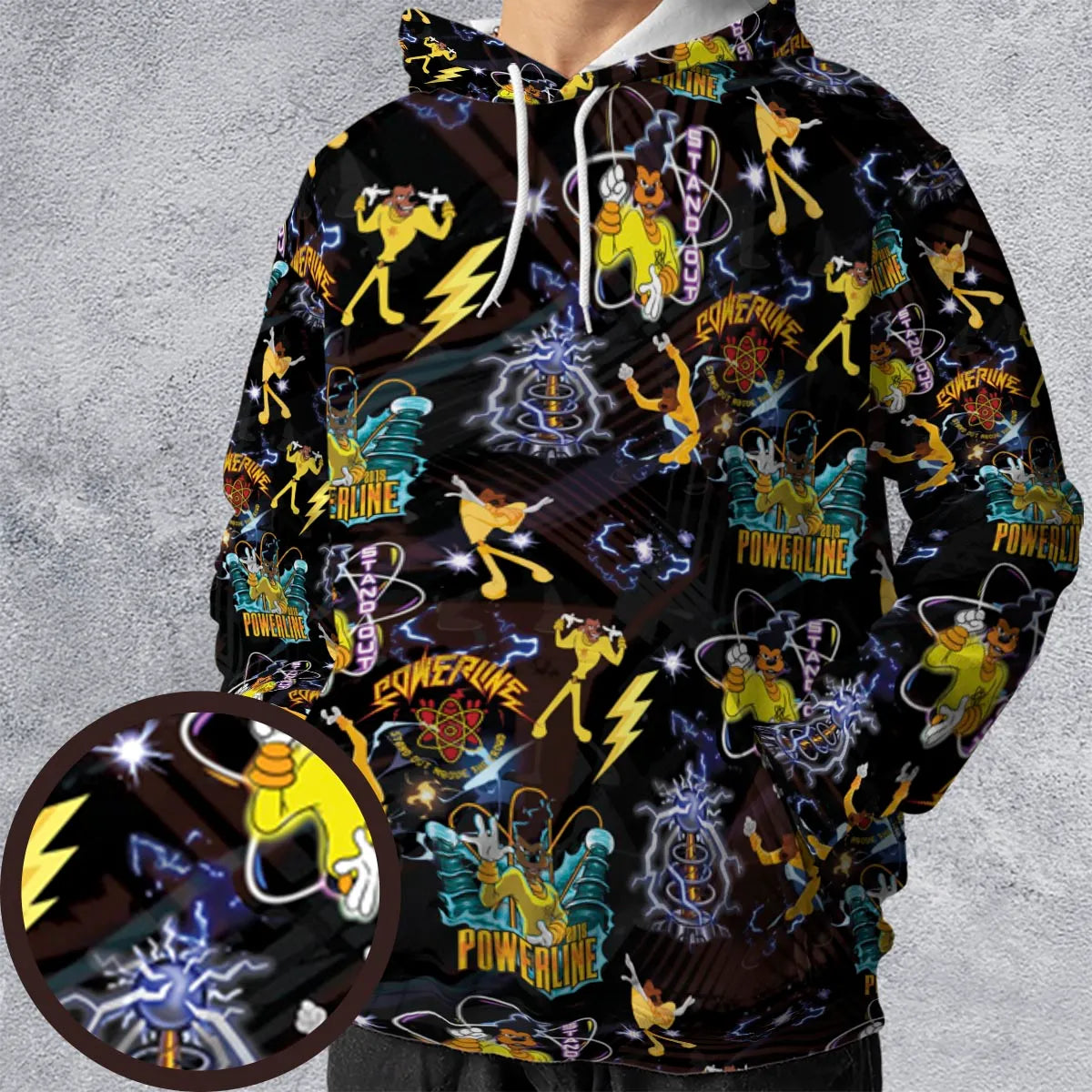 Powerline Concert A Goofy Movie All-over Print Hoodie