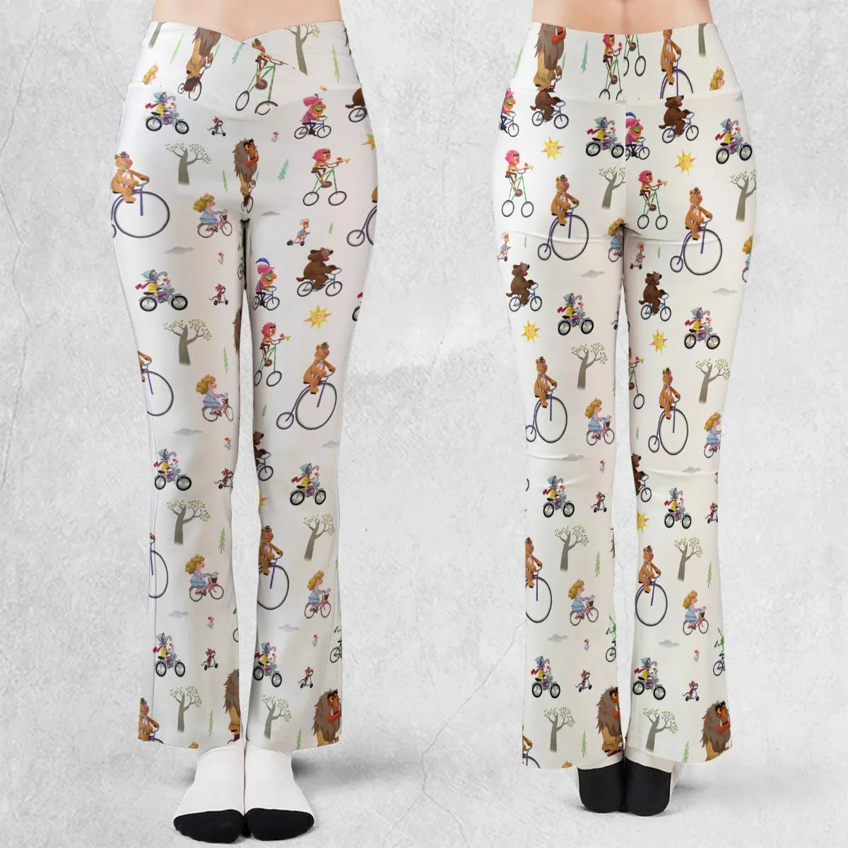 The Muppet Movie Bike Scene Flare Leggings