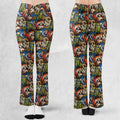 The Horror The Fright Dracula Frankenstein The Wolfman Monster Universal Pattern Flare Leggings