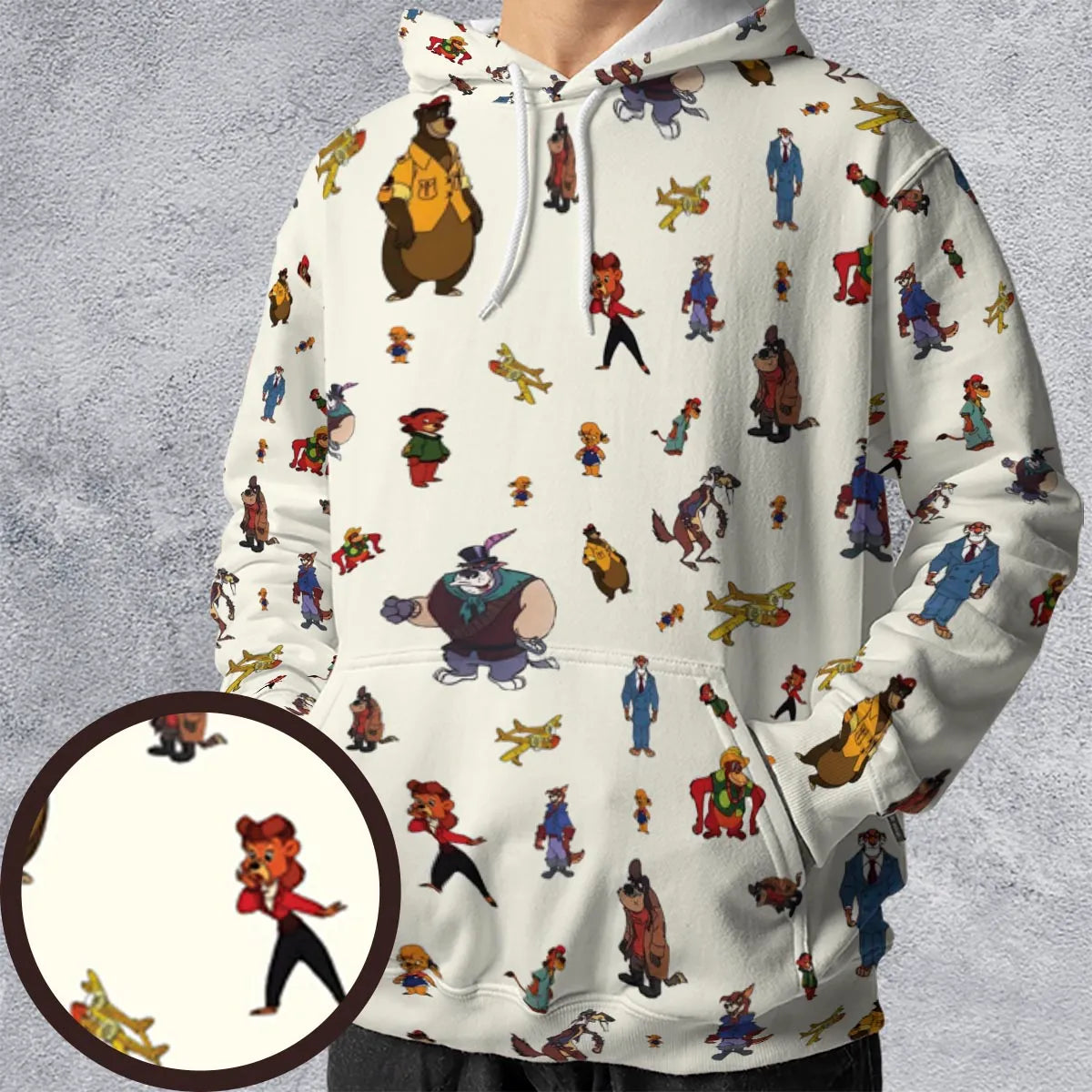 Talespin Characters All-over Print Hoodie