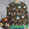 Floral Snorlax Bidoof Eevee Meloetta Pokemon All-over Print Sweatshirt