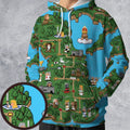 Pixel Art Python Monty Python All-over Print Hoodie