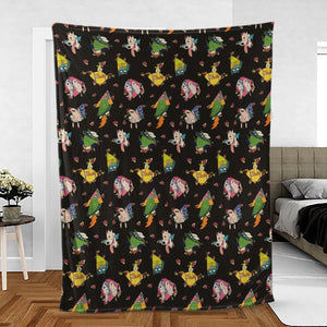 Rocko's Modern Life Pattern Fleece Blanket