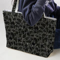Suspicious Cats Funny Cat Large Tote Bag