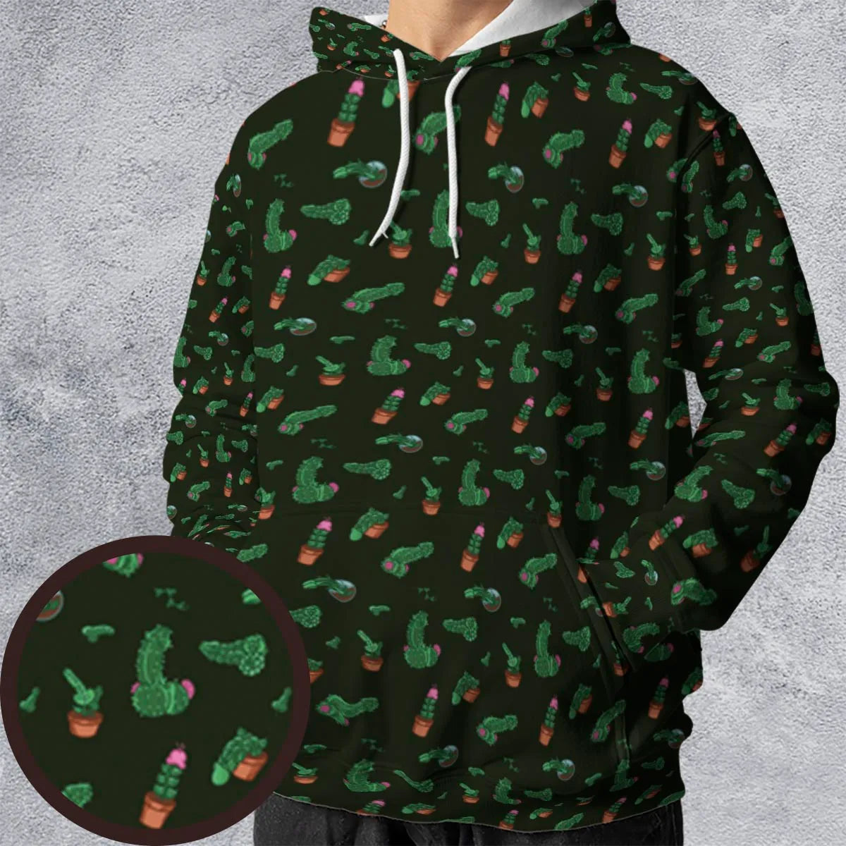 Funny Plants Pattern All-over Print Hoodie
