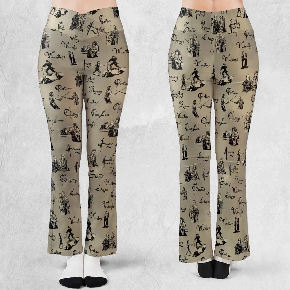 Hencing Fighting The Princess Bride Flare Leggings