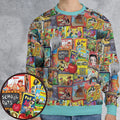 Retro Land TV Shows All-over Print Sweatshirt