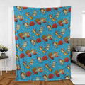Fight! Aqua Teen Hunger Force Fleece Blanket