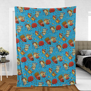 Fight! Aqua Teen Hunger Force Fleece Blanket