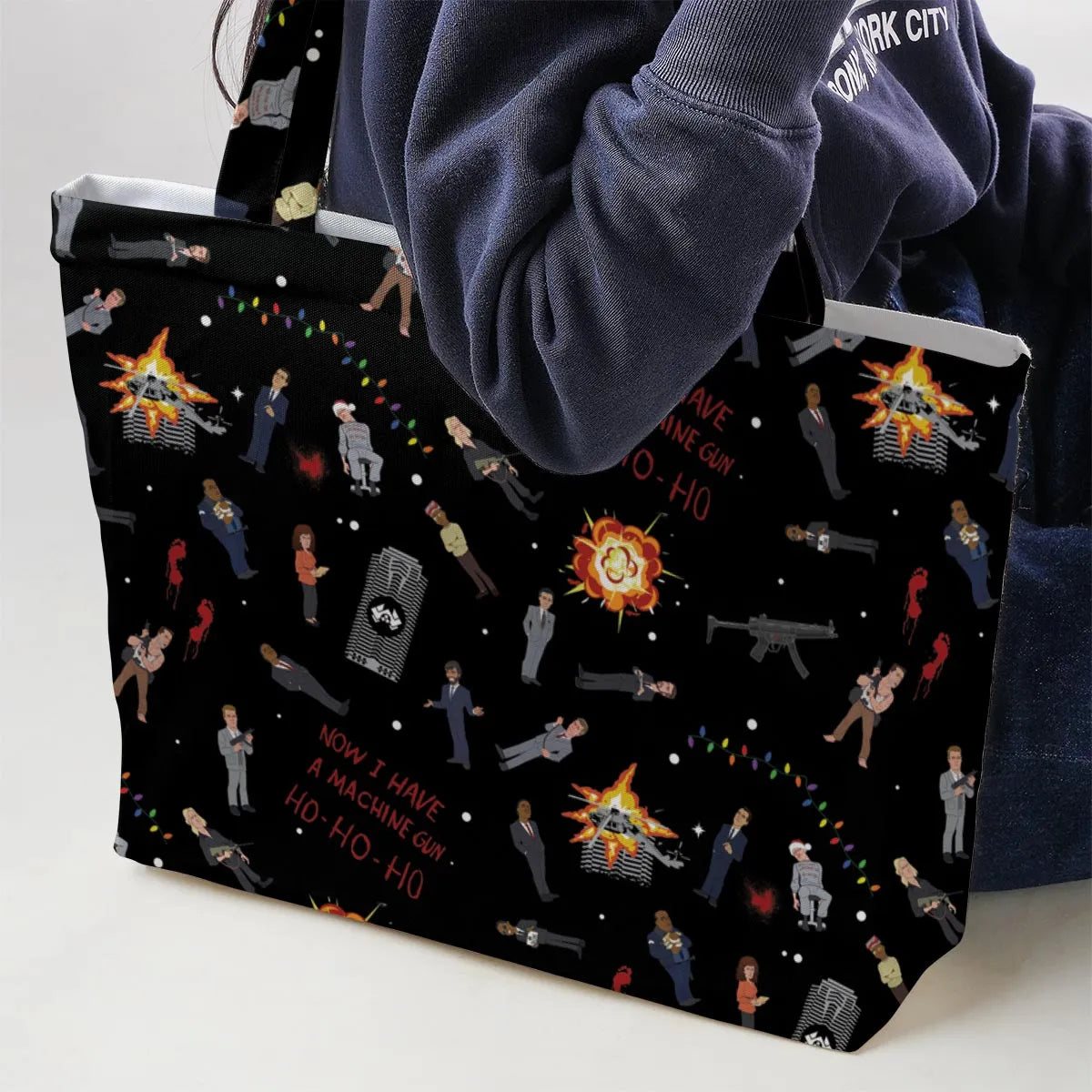 Die Hard Is My Favorite Christmas Movie Large Tote Bag
