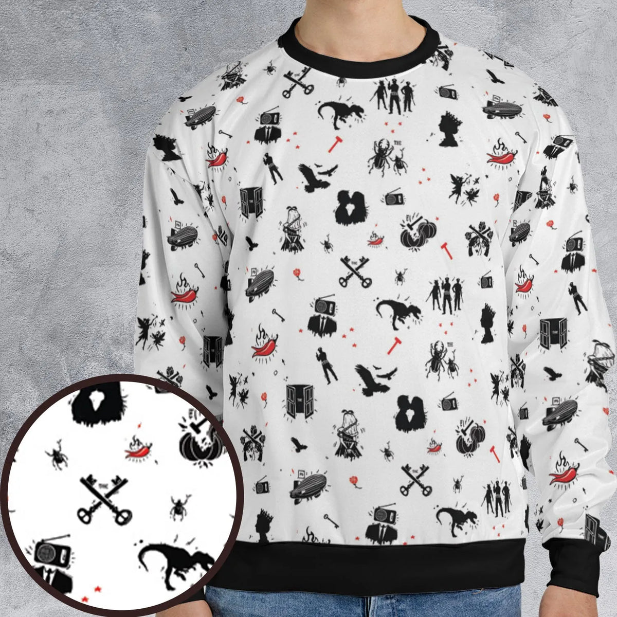 Legandary Bands Mashup All-over Print Sweatshirt