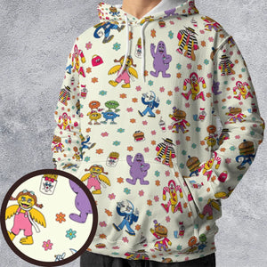 BADA BOP BA BA Mcdonaldland All-over Print Hoodie
