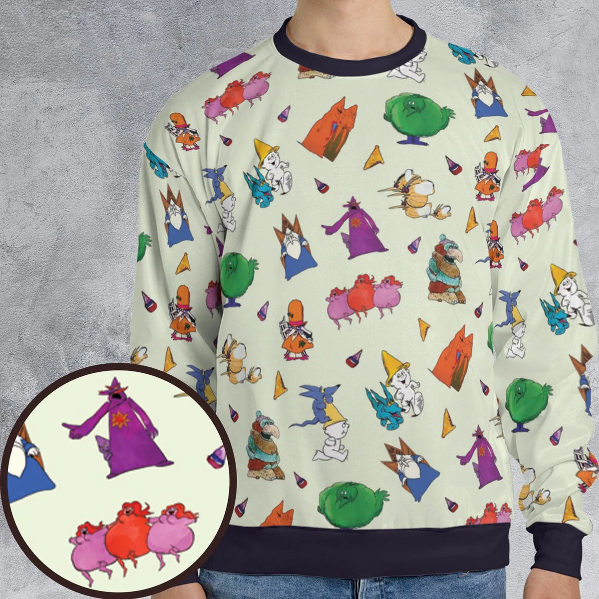 A Point In Every Direction The Point All-over Print Sweatshirt