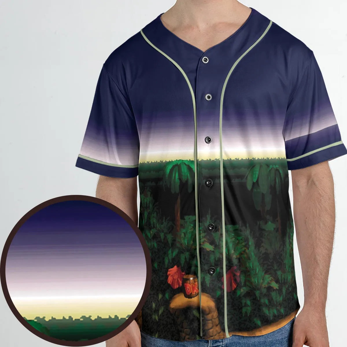 Barrel Cannon DonKey Kong Unisex Baseball Jersey