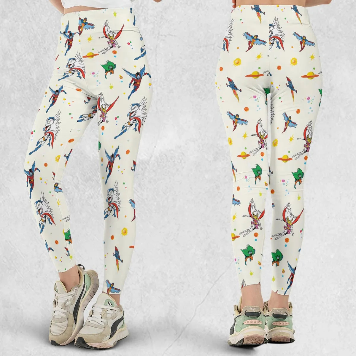 Battle of the Planets Pattern Legging