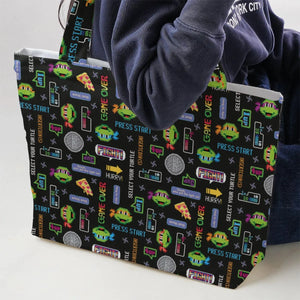 The TMNT Pixel Characters Large Tote Bag