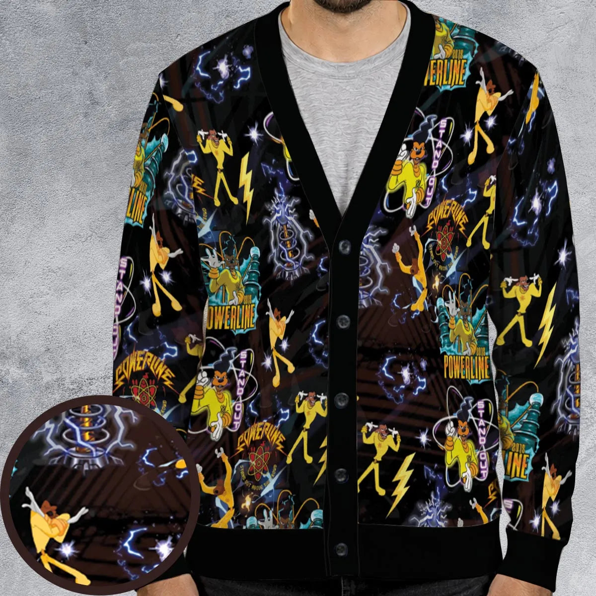 Powerline Concert A Goofy Movie Cardigan