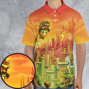 Plumber Kingdom Super Mario AOP Men/Women Polo Shirt