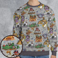 Mushroom World Super Mario Worlds All-over Print Sweatshirt