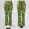 Grass Type Pokemon Pattern Flare Leggings