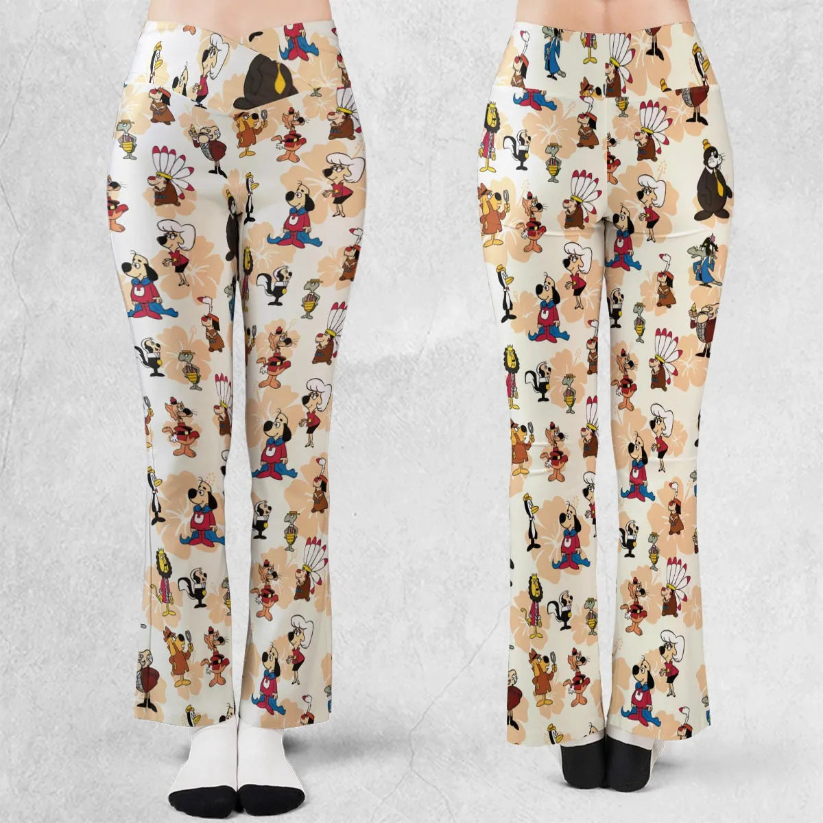 Nostalgia Underdog Characters Flare Leggings