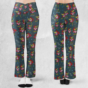 Do The Cuckoo Bird Stomp Flare Leggings
