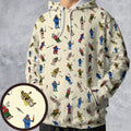 Carl In Masters Of The Universe Pattern All-over Print Hoodie