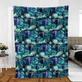 Tardis Starry Night Doctor Who Fleece Blanket