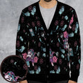 Necromancer Cat Pattern Cardigan