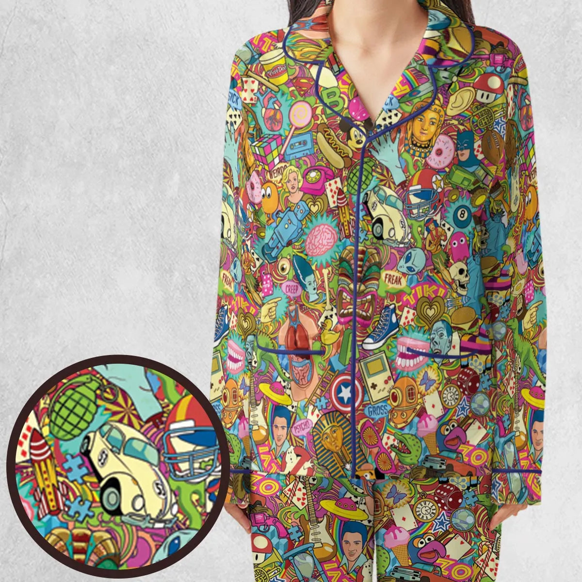 Nostalgia Toys Pop Culture Toys Pajamas Set