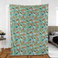 Bearded Dragon Pattern Fleece Blanket