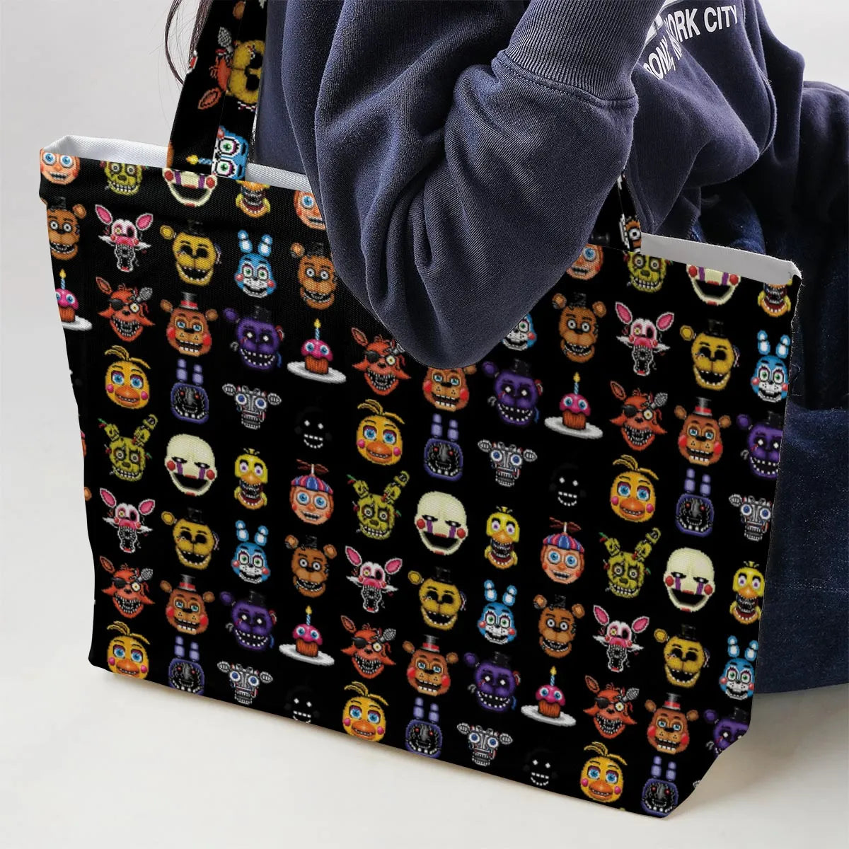 Five Nights At Freddys World Large Tote Bag