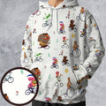 The Muppet Movie Bike Scene All-over Print Hoodie