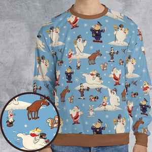 Frosty the Snowman Christmas Characters All-over Print Sweatshirt