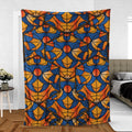 Stained Glass Star Trek Fleece Blanket