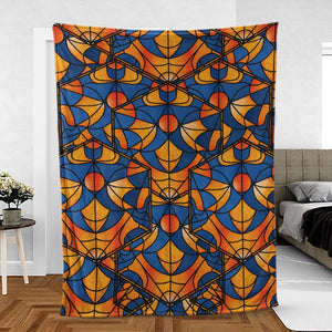 Stained Glass Star Trek Fleece Blanket