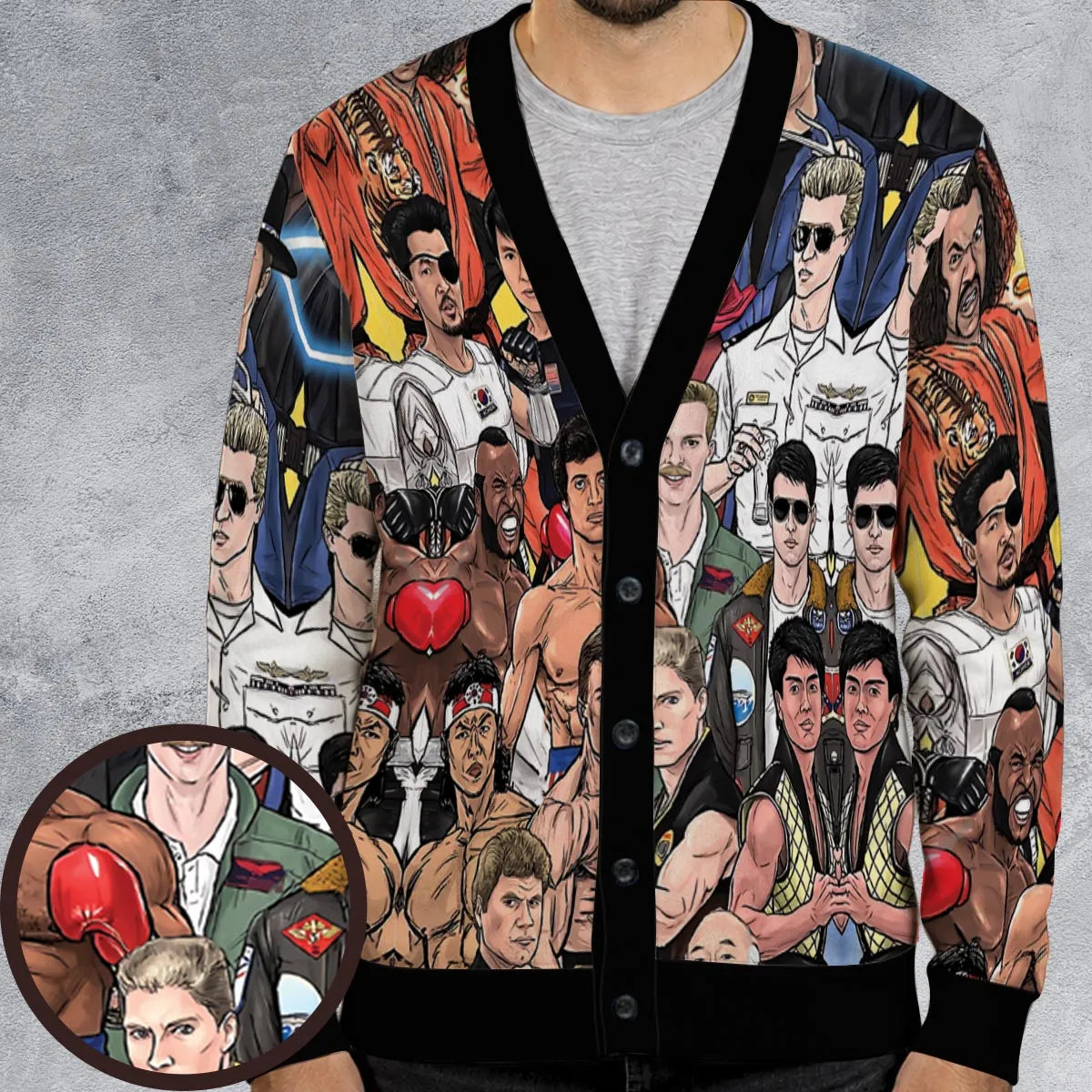 Martial Arts Stars Cardigan