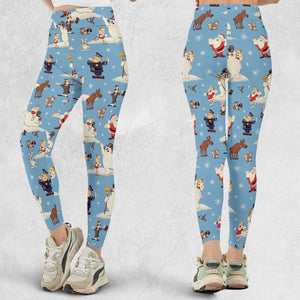 Frosty the Snowman Christmas Characters Legging