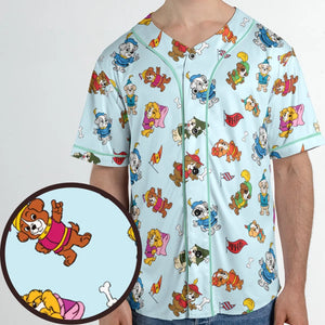 Pup Power The Biskitts Unisex Baseball Jersey