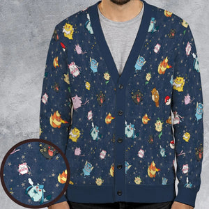 Gengar as Eevee The Eeveelutions Pokemon Cardigan