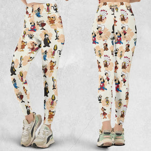 Nostalgia Underdog Characters Legging