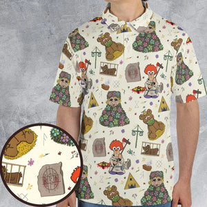 Festivites Midsommar Muppet Babies AOP Men/Women Polo Shirt