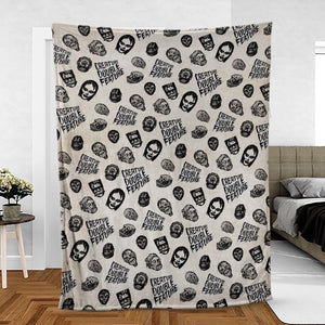 Creature Double Feature Horror Characters Fleece Blanket