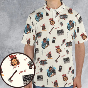 Supernatural Horror Evil Dead Halloween AOP Men/Women Polo Shirt