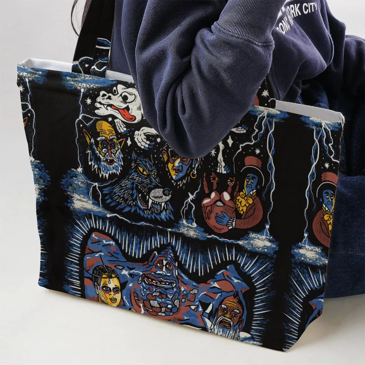 Mystery Falkor Neverending Story Large Tote Bag