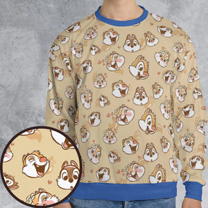 Chip n Dale Rangers All-over Print Sweatshirt
